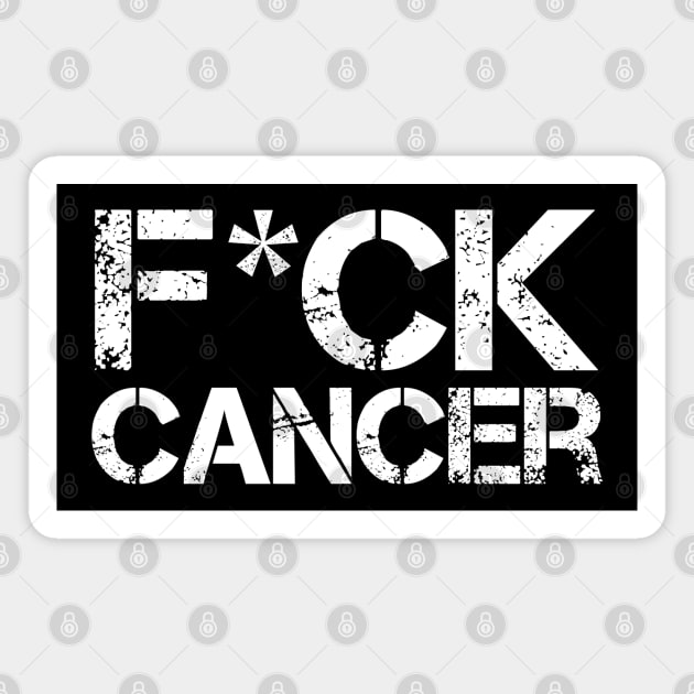 F*CK CANCER Magnet by dustbrain